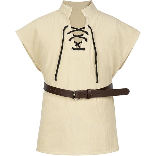 Costume Paladino Dei Boschi Bambino - M (7-9 Anni, 120-130 Cm) - Travestimento Medievale Con Cappello E Cintura