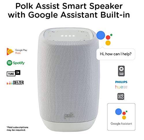 Preisvergleich Produktbild Polk Assist Smart-Lautsprecher mit Google Assistant grau