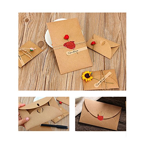 Esnow Manuscrito retro europeo del fuego del t  tem 10 palillos antiguos de la cera de lacre de las PC con sello de lacre  10 colores