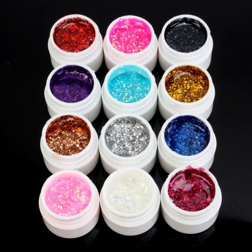 Davidsonne UV Gel 12 x 5ml Set Color Mischung Farbgel Nagel Nail Art künstliche Nagel Nagelstudio Nägeln Nagelgel Colorgel Deko Design - 2