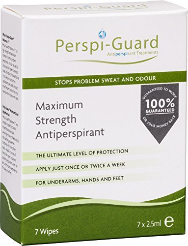 Perspi-Guard Maximum Strength Antiperspirant Wipes - Pack of 7 by Perspi Guard