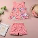 New Baby Girls Cotton Flower Lace Bow Sleeveless Top+Short Pants Clothing Set