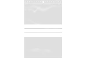 EXTIFF Bolsas transparentes con cierre zip, plástico apto para alimentos, lote de 100 unidades, 12 x 18 cm