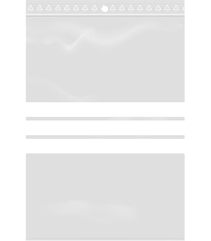 Lot De 1000 Sachets Zip 80x120mm Avec Zone Écriture - 3 Bandes Blanches - 50 Microns