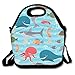 Produktbild TaTa Frog Sea Creatures Lunch-Tasche, isoliert, wiederverwendbar, Picknick-Boxen, Neopren