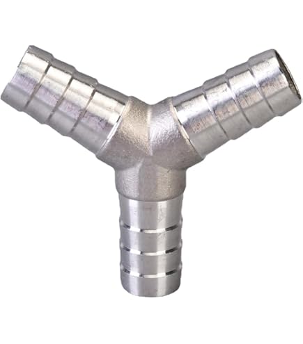 TOP-VIGOR Raccord Cannelé En Laiton De 19 Mm, 3 Voies En