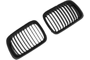 TOTMOX 1 par de rejillas delanteras de riñón, rejilla frontal izquierda y derecha, compatible con BMW 1997-1999 E36 3 Series