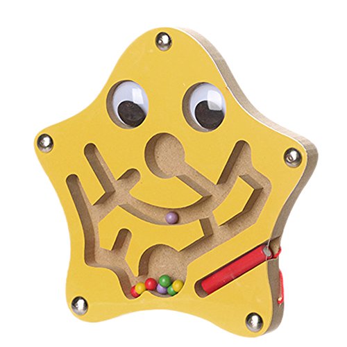 Preisvergleich Produktbild YunYoud Kinder Magnetic Maze Spielzeug Kinder Holz Spiel Spielzeug Holz Intellektuellen Jigsaw Board Waldorf Barbie playmobil kleinkindspielzeug holzspiele