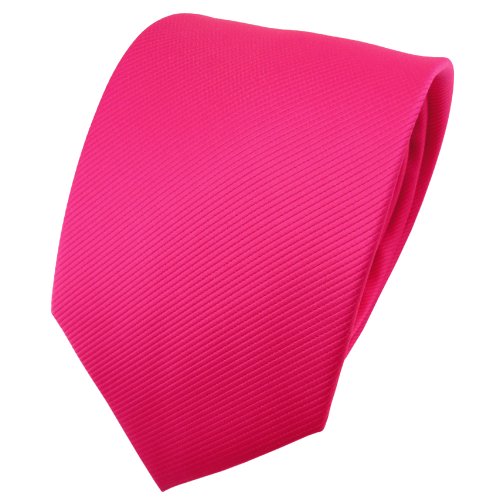 TigerTie - Corbata - pink knallpink monocromo Rips