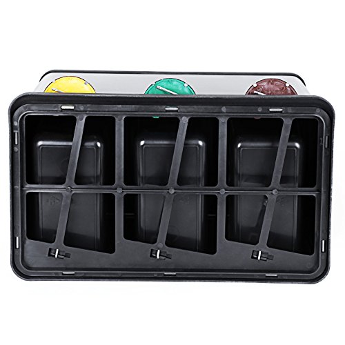 Songmics 24 L (3 x 8 L) Mülleimer Treteimer mit Inneneimer Mülltrennsysteme Abfalleimer LTB24L - 7