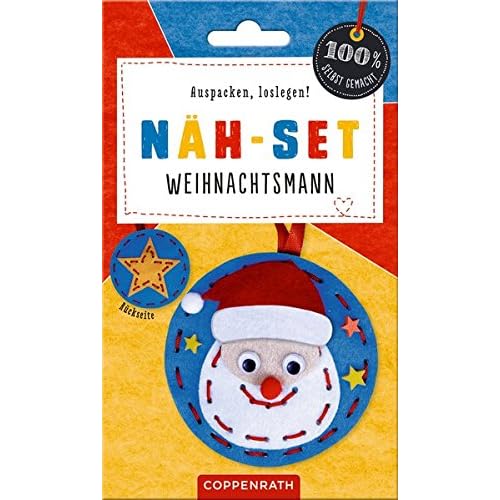 Näh-Set: Filzanhänger Weihnachtsmann (100% selbst gemacht)