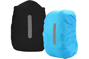 PINEPAN Funda impermeable para mochila con rayas reflectantes, 15 l - 100 l, impermeable, para senderismo, camping, viajes, ciclismo