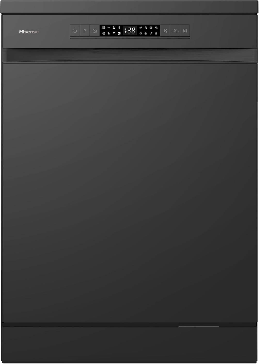 Hisense HS622E90BUK Freestanding Standard Dishwasher 85cm High - E Rated, Black, 24 x 23 x 33 inches (L x W x H) [Energy Class E]