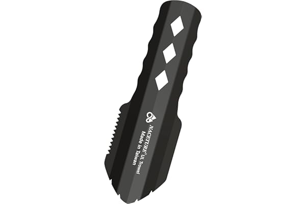 NACETURE Ultralätt backpacking-spade, aluminiumspade, liten potta, multiverktyg med längre handtagsdesign, nödvändig för vand