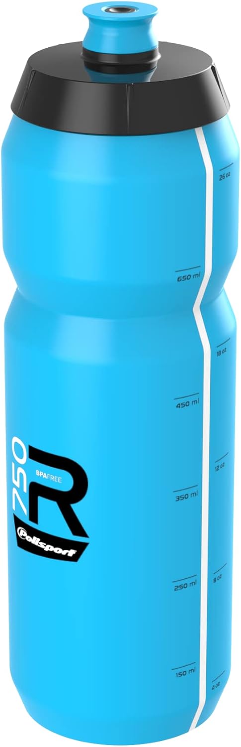 Polisport 8646300003 - Gourde R Collection R750 de cyclisme de 750 ml - Bouteille d'eau pour cyclistes sans BPA de couleur bleue