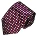 Produktbild LORENZO CANA Krawatte aus 100% Seide jacquard gewebt violett lila dunkellila flieder purpur blau gelb Punkte 42065