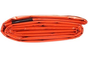 4-pack återanvändbar nödsovsäck Överlevnadsfilt Campingtält Termisk utomhusnödutrustning med iögonfallande orange färg för campingvandring Jordbävning utomhusnöd