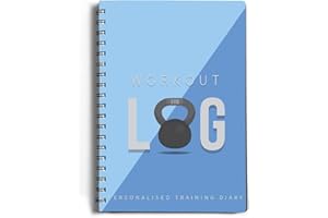 Workout Log Gym - XL A5 Gym, Fitness, and Training Diary - Set Goals, Track 100 Workouts and Record Progress