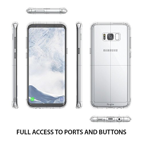 Funda Samsung Galaxy S8 Plus 2017 Ringke FUSION Protector de TPU Con Parte Posterior Transparente de PC Carcasa Protectora Biselada - Transparente Clear reviews Funda Samsung Galaxy S8 Plus 2017 Ringke FUSION Protector de TPU Con Parte Posterior Transparente de PC Carcasa Protectora Biselada - Transparente Clear