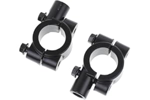 HDBUBALUS Lot de 2 supports de fixation pour rétroviseur de moto 8 mm