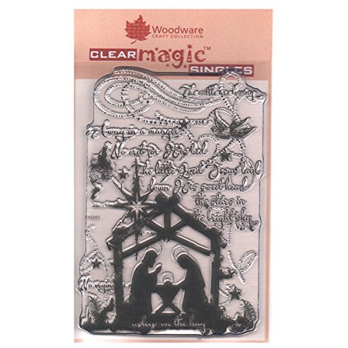Woodware Craft Collection FRS652 Clear Magic vintage presepe natalizio, colore: Trasparente