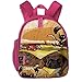 Produktbild ADGBag Kinder Rucksack Full-Size Printed Pugs Burger Pocket Backpacks Backpack Schoolbag for Childrens Kids Children Boys Girls