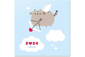 Grupo Erik: Calendario Pusheen 2024 da Muro Puurfect Love Collection, 12 mesi + 4 in omaggio, 30x30cm FSC®, ideale come Calendario 2024 da parete, Calendario ufficio 2024, Calendario kawaii 2024