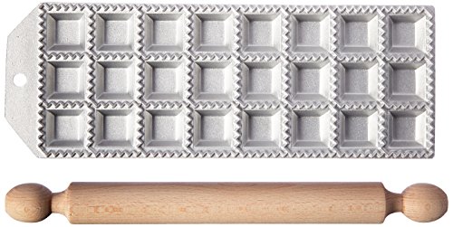 Raviolera en aluminio para ravioles cuadrados de 32x32 mm Cod. E46