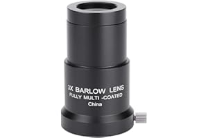 YOSOO HEALTH GEAR 3X Barlow Lens, 1.25-inch Multi-Coated Optical Magnification Lens for Astronomy Telescope, Eyepiece Accessory