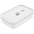 ZWILLING Fresh & Save Plastic Flat Lunch Box, Airtight Food Storage Container, Meal Prep Container, BPA-Free, Grey - Large
