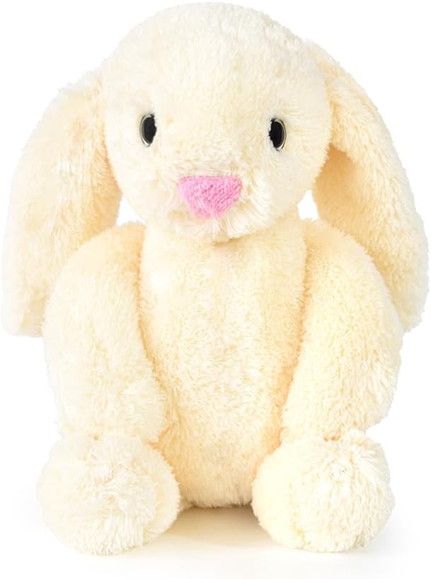 Özgüner Oyuncak Peluş Tavşan 40 cm Uzun Kulaklı Yumuşak Uyku Arkadaşı, Ponçik Sarkık Kulaklı Doldurulabilir Tavşan Oyuncak