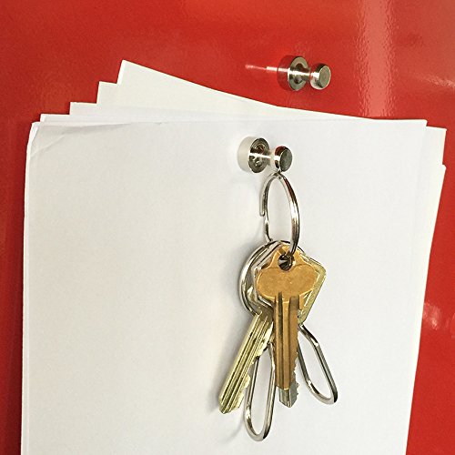 20 Metall Magnetische Reißzwecke Silber Solide Stahl Nickel Veredelung Mit hochwertigstem Neodym Magneten, Stark, Solide, Benutzerfreundlich – Ihre Essentiellen Allzweck-Magneten - 5