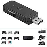 Wireless Controller Adapter Converter for PS4/PS5/Nintendo Switch/Xbox One/Wii U controllers, USB Controller Adapter compatib