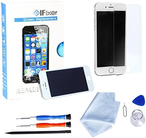 IFixer Full Assembly iPhone 6 LCD Screen Replacement Digitizer with Front Camera and Frame Tool Set White