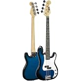 Midex CBG-460BL 46 INCH 4/4 Adult Amplifier Bass Guitar Set Blue