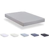 Todocama - Fitted sheet made from extra soft brushed microfibre. (90 x 190/200 cm, Light Grey)