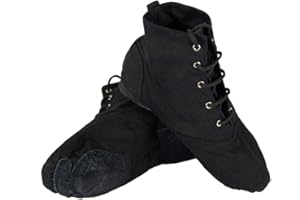 HOMIECO Damen Jazzschuh Segeltuch Ballsaal Ballettschuhe Gymnastikschuhe, Mädchen Moderne Jazz Tanzstiefel Ballettschläppchen Ballerinas Tanzschuhe Gymnastikschläppchen