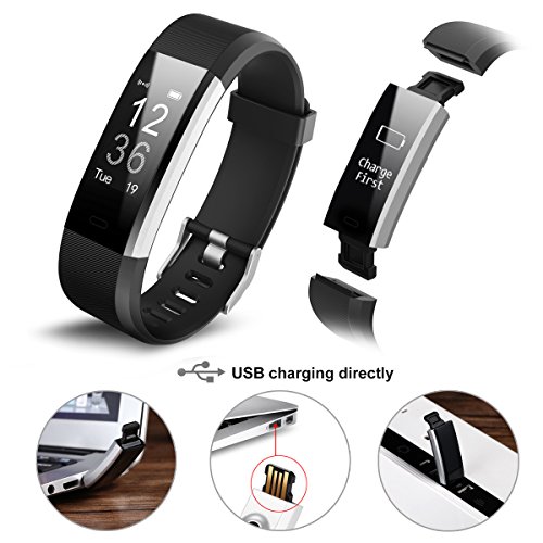 Fitness Tracker,iPosible Orologio Fitness Activity Tracker Cardiofrequenzimetro Impermeabile IP67 Contapassi Smartband Braccialetto Pedometro da Polso GPS Smart Watch per Uomo Donna per Android e iOS Smartphone e Braccialetto Sostituibile