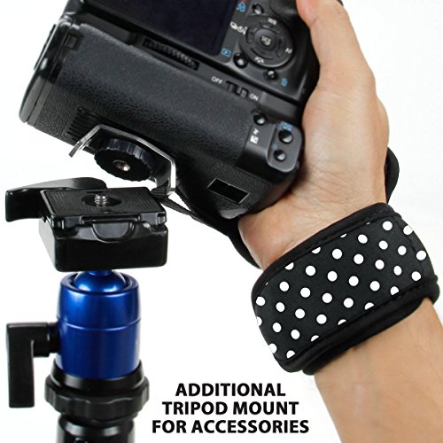 USA Gear Dragonne Grip Sangle Poignet Rapide Appareils Photo Num  riques R  flex et Bridge - Bracelet en N  opr  ne Ajustable Pour Nikon  Canon  Pentax  Panasonic Lumix Et Plus