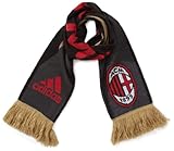 100% poliacrílico adidas 3S Bufanda AC Milan Negro Black/Dark Football Gold Talla:0SFM