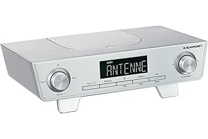 Blaupunkt KRD 10 Küchenradio mit DAB+, Senderspeicher & UKW PLL, Unterbau Radio inkl. Montagematerial & Standfuß, LED Display & Licht, Musikleistung 2 x 2 Watt (RMS), DAB Plus Radio