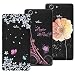 Produktbild Yokata [3 Packs] Wiko Pulp FAB 4G Hülle Transparent Weiche Silikon Handytasche Handyhülle Schutzhülle TPU Handy Tasche Schale Etui Weich Silicone Bumper Ultra Dünn Slim Durchsichtig Premium Kratzfest Kreative Motiv Muster Clear Backcover Schutz für Wiko Pulp FAB 4G (5.5") Case Cover - Turm und Fahrrad + Blumen und Schmetterlinge + Blumen