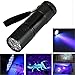 Produktbild Taschenlampe Taschenlampe, tianranrt Mini Aluminium UV Ultra Violet 9 LED Taschenlampe Schwarzlicht Taschenlampe Lampe