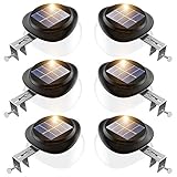 【Auto EIN / AUS】Dieses Solarlampen für Außen wird mit einem Lichtsensor geliefert, der sich bei Dämmerung automatisch für die Nachtbeleuchtung einschaltet und bei Sonnenaufgang zum Aufladen ausschaltet. Sie müssen ihn nicht manuell ein- und ausschalten, sobald er in Betrieb genommen wird. Die Bedienung ist einfach und bequem, Erfüllen Sie Ihre unterschiedlichen Anforderungen.