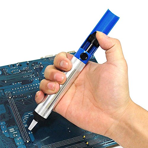Entlötlitze Entlötpumpe Set, Vtin 2.5mm breit, 1,5 m Länge Desoldering Wick und Lötmittel Sauger, Lötmittel-Sauger Desoldering Vakuumpumpe Solder Removal Tool - 5
