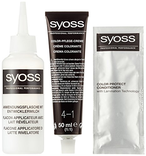 Syoss Coloration Stufe 3, 4-1 Mittelbraun, 115 ml - 5
