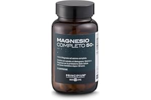 Bios Line Principium Magnesio Completo Brevettato 50+ Compresse, Integratore Alimentare, Magnesio, Selenio, Manganese e Melograno, 90 Compresse