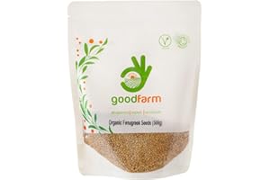 GoodFarm Organic Fenugreek Seeds 500g (Methi seeds) - Premium Quality, Certified Organic | Excellent taste & aroma | Natural digestive aid | Vegan