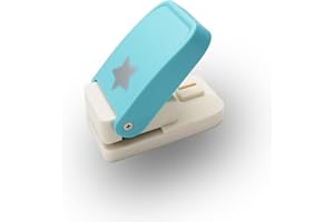 VSREI Pentagram Estrella Punch, Super Paper Punch, Perforadora con diseño extra fuerte para papel de hasta 500 g/m², tamaño de estrella cortada: 2,5 x 2,4 cm