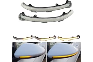 Malcayang Indicatori di direzione dinamici a LED nello specchietto retrovisore per Golf MK7 7 7.5 GTI R GTD Rline Touran 2013-2020